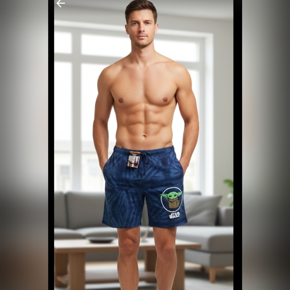 Star Wars Other - Mandalorian M 32-34 Baby Yoda M Lounge Sleep Shorts New